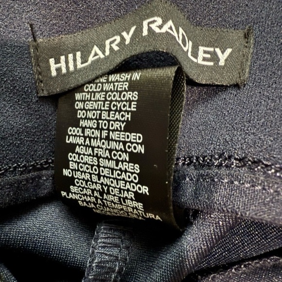 Hilary Radley Women's Crepe Pull-On Pant - Navy Color Size XL - Picture 6 of 7